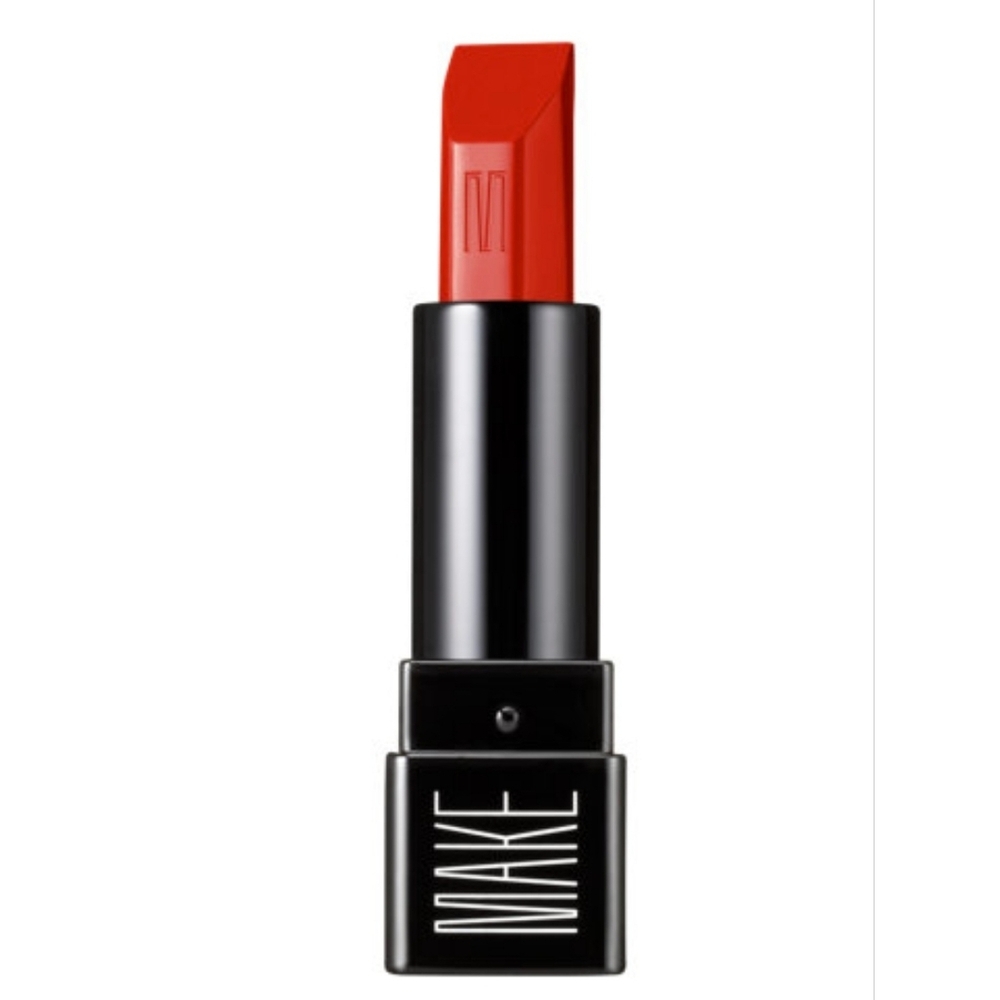 MAKE Beauty Silk Lipstick Shade 9939 Scarlet Oak Orange Red